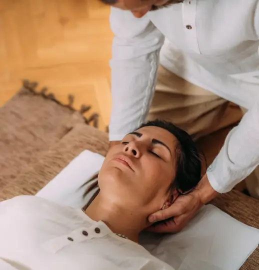 A private treatment room at Crown Thai Spa